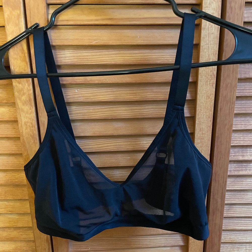 Negative lingerie black mesh bralette